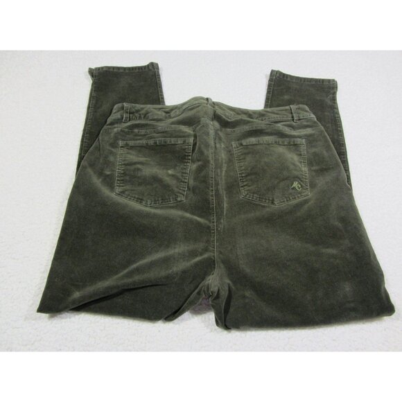 Modcloth women's army green stretch tapered leg corduroy pants 1X - Picture 3 of 12